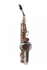 alto saxophone on white