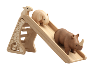 Wooden Animal Slide