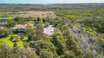 Stunning bird's-eye view of Yanchep National Park and its vibrant wildlife in Western Australia