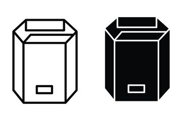 Octagonal Box Icons container package