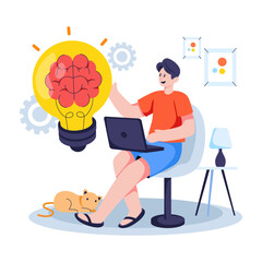 Modern design illustration of creative idea