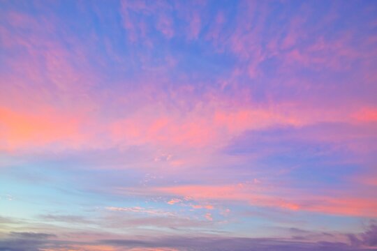 New Zealand Sky Replacement After Sunset Light Clouds Colors