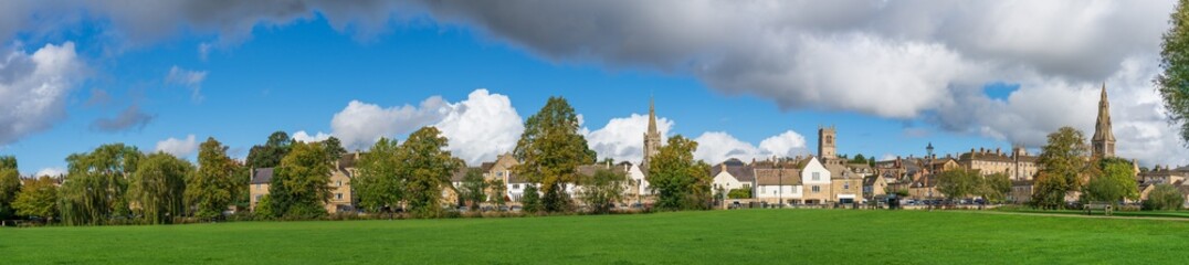 Cityscape of Stamford town in Lincolnshire, England