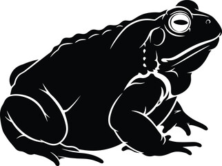 Toad Silhouette Vector Illustration