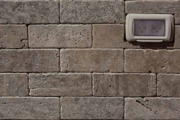Textured decorative bricks for exterior cladding