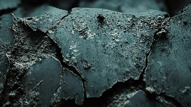 Dark cracked grunge surface showing decay and weathering