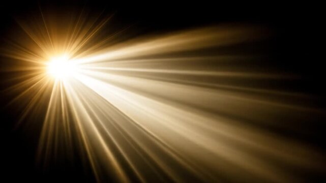 Golden light flare