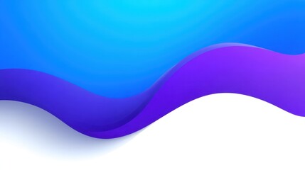 Fototapeta premium Abstract blue and purple wave background with smooth gradients for modern design projects, banners, and digital art displays
