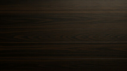Dark Horizontal Wooden Plank Texture Background with Rich Brown Grain