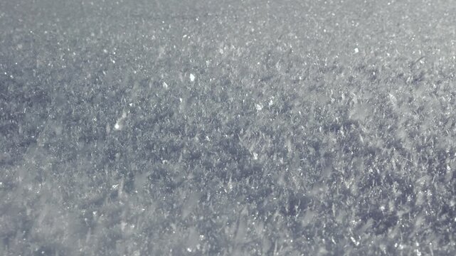 Cristaux de neige froide