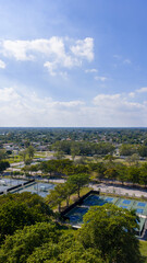 Obraz premium Aerial shot of Tropical Park in Olympia Heights Florida USA