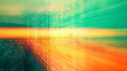 Digital data stream flowing through a futuristic network - Powered by Adobe