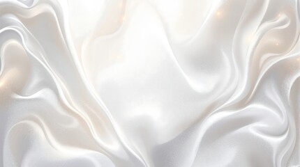 Obraz premium Abstract White Wavy Background Texture Design Element