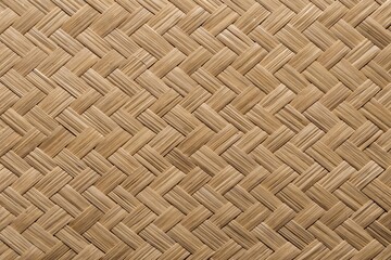 Woven Bamboo Texture - Seamless Light Herringbone Diagonal Weave Background
