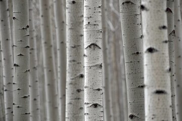 White birch tree trunk forest background