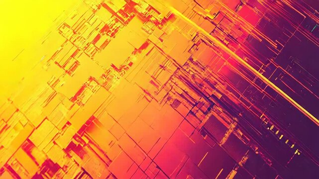 Digital abstract geometric background with vibrant gradient colors