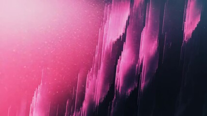Abstract digital art with pink and purple glitch texture - Powered by Adobe