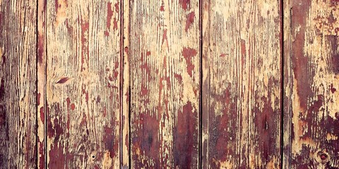 Beige brown peeling paint wood background