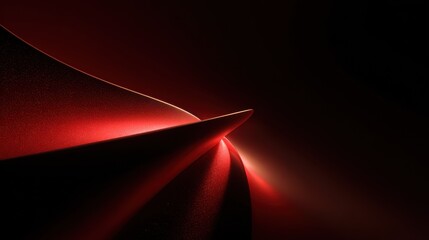 premium abstract composition, pure deep black background, subtle glowing accents in vibrant red, soft grain texture
