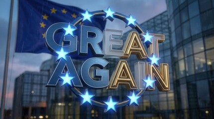 ### Great Again: European Unity and Resilience Symbolized
