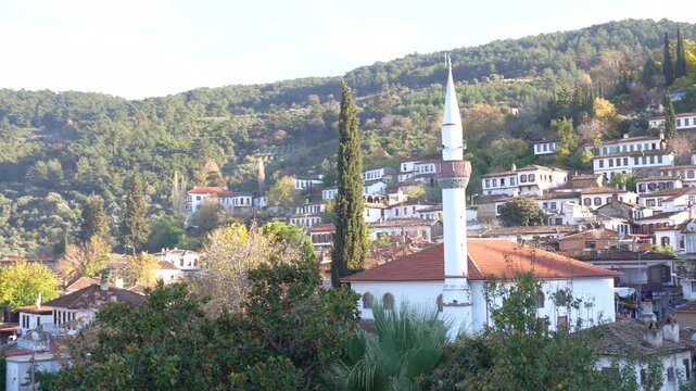Scenic View of Şirince Village, Traditional Ottoman Houses