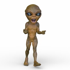 エイリアン　3DCGレンダリング