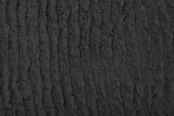Black Wavy Ribbed Texture Material Background Surface