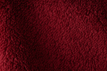 Deep red faux fur texture background © MAXSHOT_PL