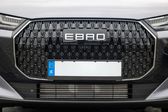 Ebro electric car front grille and logo