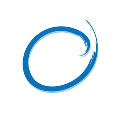 Hand-drawn brush circle animation/vector with organic stroke and transparent background. Perfect for highlighting text, dates, notes, UI elements, and creative design projects.