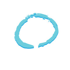 Hand-drawn brush circle animation/vector with organic stroke and transparent background. Perfect for highlighting text, dates, notes, UI elements, and creative design projects.