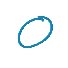 Hand-drawn brush circle animation/vector with organic stroke and transparent background. Perfect for highlighting text, dates, notes, UI elements, and creative design projects.