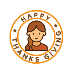 Festive Happy Thanksgiving vector with autumn leaves, pumpkins, and warm seasonal style. Perfect for greeting cards, banners, social media posts, and holiday promotional designs