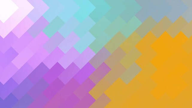Vibrant Abstract Pixel Mosaic Background. High quality 4k footage