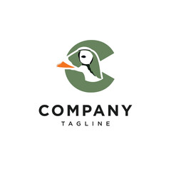 Letter C Somateria Fischeri Logo Icon Vector