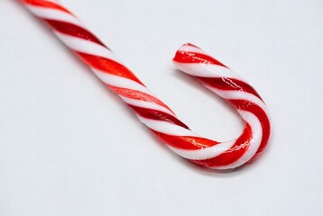 Traditional Red and White Candy Cane - Festive Christmas Decoration and Sweet Holiday Treat