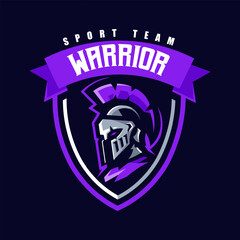 Spartan Warrior Mascot Logo