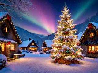 christmas night in the city