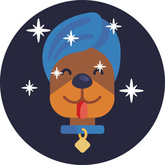 A pet enjoying a relaxing spa treatment, such as a bath or massage.