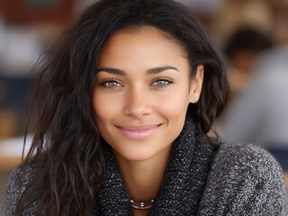 dedicated latin american teacher in a bright classroom