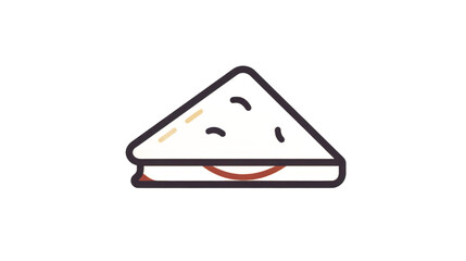 Illustrated sandwich on transparent background perfect for culinary and food related projects