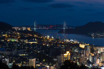 世界新三大夜景　長崎夜景　風頭公園展望台からの眺望