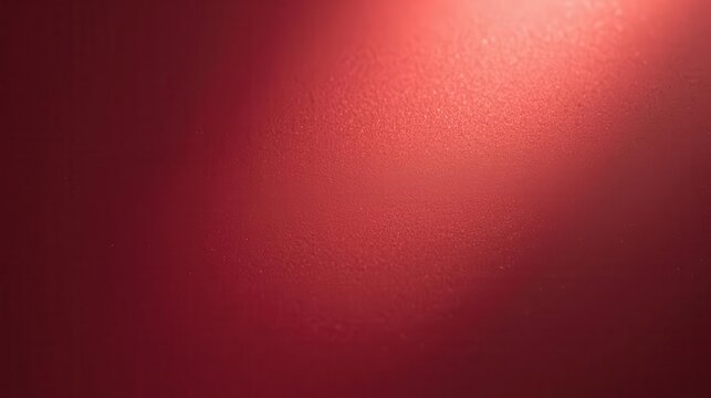 Deep Cranberry Red Matte Surface Texture Background with Soft Spotlight Glow and Romantic Atmosphere