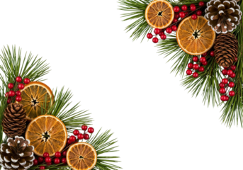 christmas decoration isolated on white