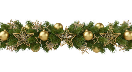christmas decoration on white background