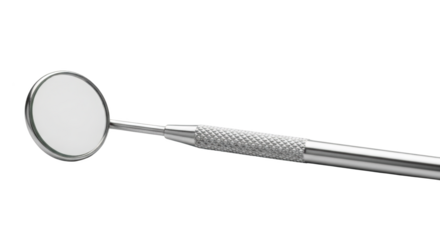 Dental mirror tool isolated on white visualized beautifully showing dental, mirror, tool with realistic texture and