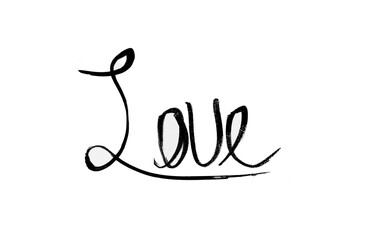 Love, handwritten, png, cut-out, silo