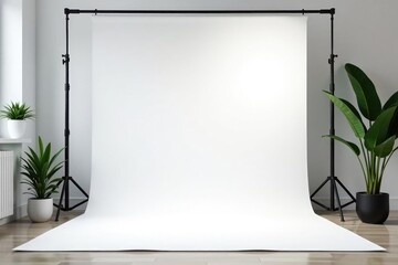 Pure white seamless backdrop, perfect for product photography or graphic design , advertising, commercial, high-quality
