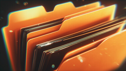 Organized folders representing structured information management and efficient handling of documents within modern digital workflows.
