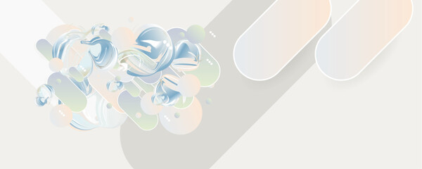 Elegant natural pastel muted pale calm tones card template background dancing cloud new trendy harmonious color 2026. Romantic white abstraction background